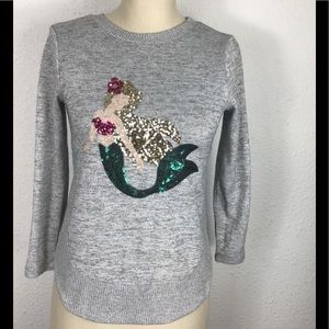 Colortree mermaid gray pullover sweater size 14